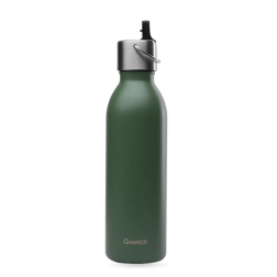 600ml Qwetch Khaki Insulated Bottle with Sports Cap - Salle d'ô