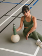 Insulated bottle with sports cap – Khaki – 600ml