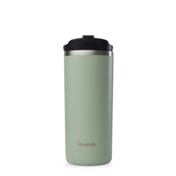 Tazza da viaggio isotermica in acciaio inossidabile - Verde tiglio - 470 ml