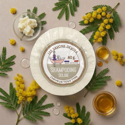 Champú sólido para todo tipo de cabello, 80 g | Suave y natural - Salle d'ô
