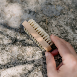 Cepillo de uñas de cerdas de madera/naturales