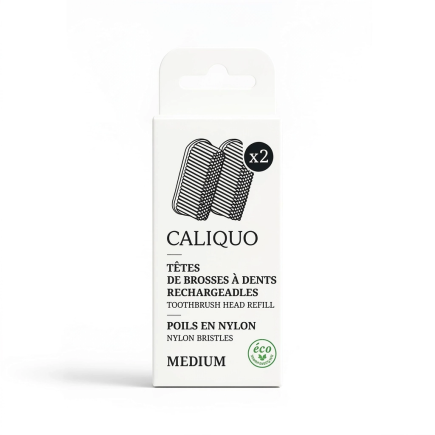 Set of 2 Medium Toothbrush Refills - Caliquo | Salle d’ô