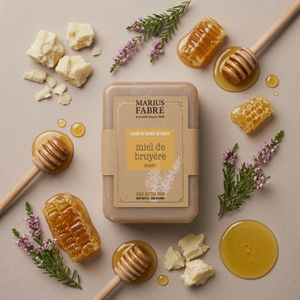Jabón en pastilla de miel de brezo 250 g Marius Fabre | Salle d'ô
