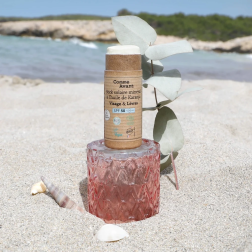 Crema solare solida SPF50 al Karanja biologico (20 g) - Comme Avant | Salle d'ô