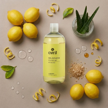 Gel Douche Zeste de Citron Bio Avril 500ml | Salle d'ô