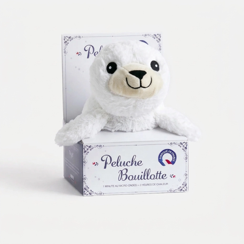 Bouillotte sèche peluche - otarie
