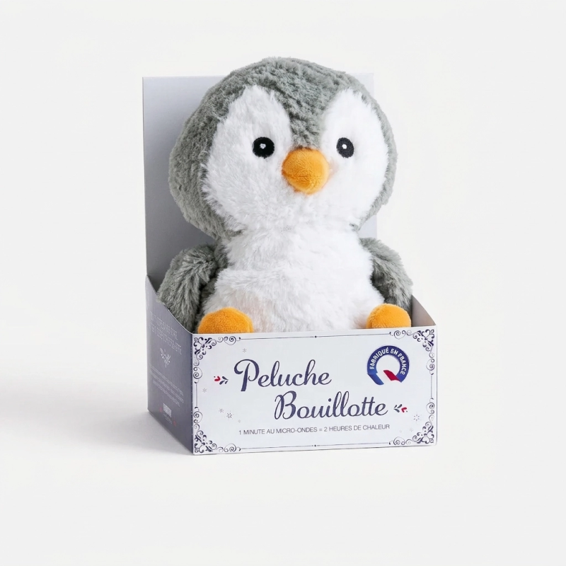 Bouillotte sèche peluche - pingouin Bouillotte sèche peluche - pingouin