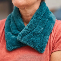 Hemelblauwe droge nekwarmer