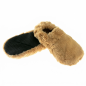 Pantufas com saco térmico - caramelo