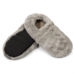 Chaussons bouillotte sèche - gris