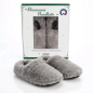 Chaussons bouillotte sèche - gris