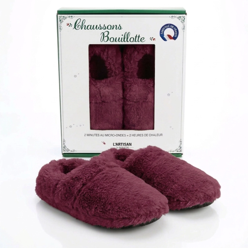 Zapatillas térmicas - ciruela