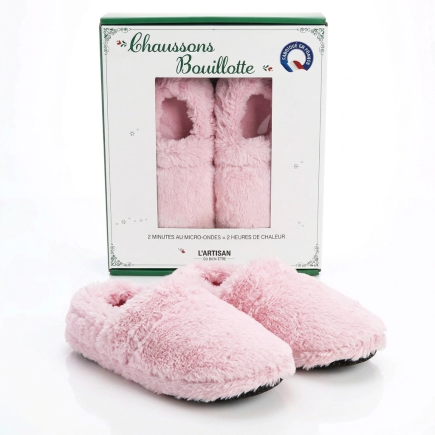 pink dry hot-water bottle slippers – L’Artisan du Bien-Être | Salle d’ô