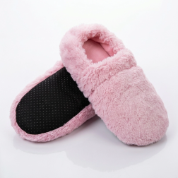 Dry hot-water bottle slippers – pink
