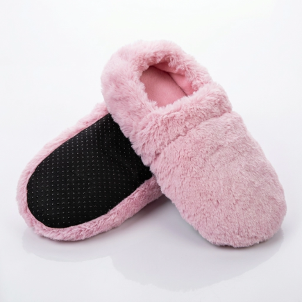 Dry hot-water bottle slippers – pink