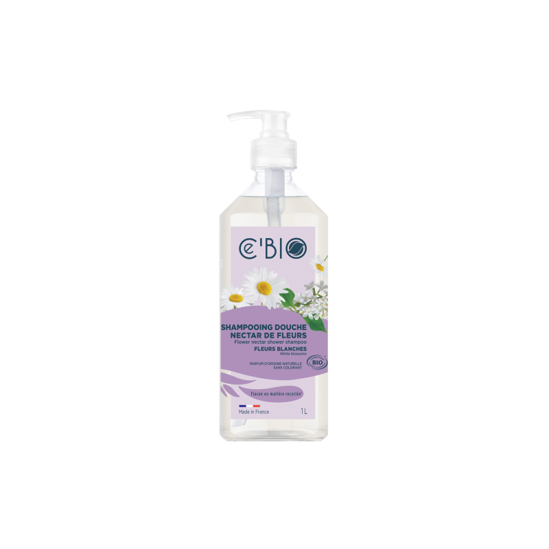 White flower shower shampoo - 1L - ce'bio