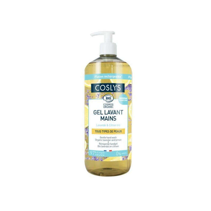 Gel de limpeza de mãos biológico com lavanda e limão - 1L Gel de limpeza de mãos biológico com lavanda e limão - 1L