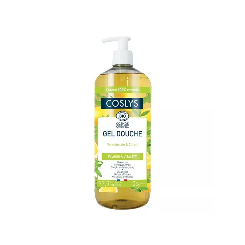 Organic verbena and lemon shower gel - 1L - Pump