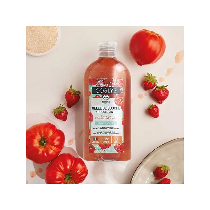 Gel de ducha calmante de fresa y tomate 250 ml Gel de ducha calmante de fresa y tomate 250 ml