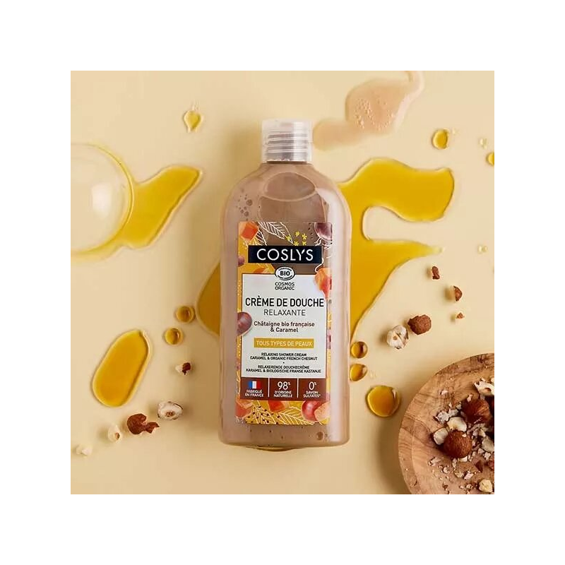 Crema de ducha relajante de castaño y caramelo 250 ml Crema de ducha relajante de castaño y caramelo 250 ml