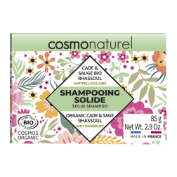 salle d'ô - Shampooing solide antipelliculaire rhassoul cade sauge bio - 85g - cosmo naturel