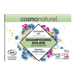 salle d'ô - Shampooing solide cheveux blancs centaurée bio - 85g - cosmo naturel