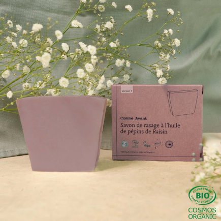 salle d'ô - Savon de rasage à l'huile de pépins de raisin - 100g