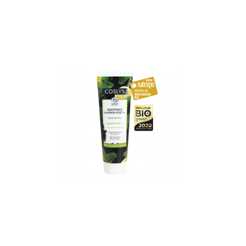 Mint-lemon charcoal toothpaste - 100ml