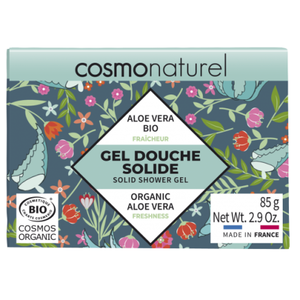 salle d'ô - Gel douche solide Fraîcheur - Aloe vera bio - 85g