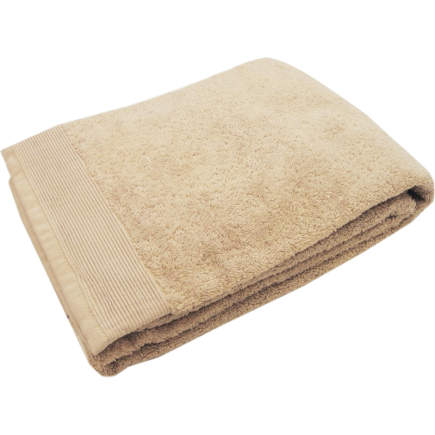 salle d'ô - Drap de douche UNI sable 70cmx140cm