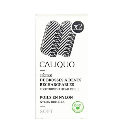 salle d'ô - Lot de 2 têtes de brosse à dents rechargeable souple