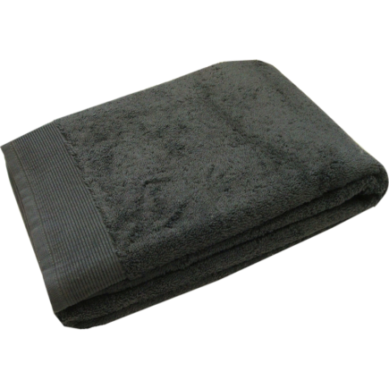 salle d'ô - Drap de bain UNI Anthracite100cmx150cm