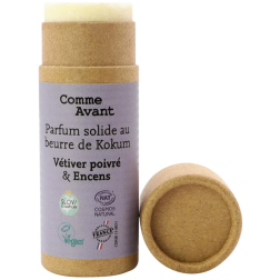 salle d'ô - Parfum solide au beurre de Kokum - Vétiver Encens - 20g
