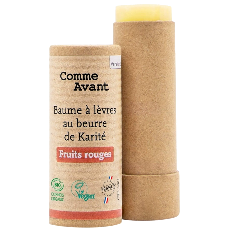 Bálsamo labial de manteiga de karité - Frutos vermelhos - 15g