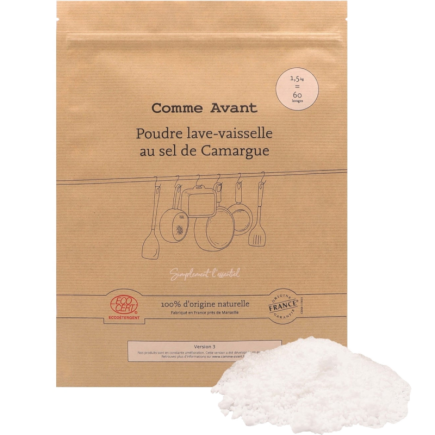salle d'ô - Poudre lave-vaisselle au sel de camargue - 1,5Kg
