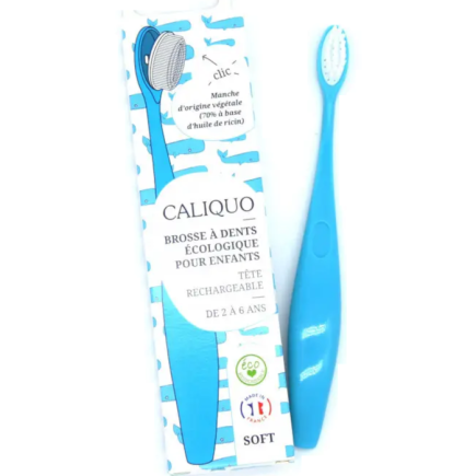 salle d'ô - Brosse à dents enfant - Bleue - Tête rechargeable