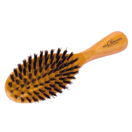 salle d'ô - Brosse à cheveux en olivier - petite