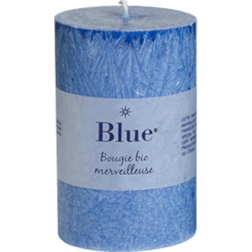 salle d'ô - Bougie petit cylindre - Bleu glacier - 80x55mm - 20h