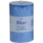 Candela cilindrica piccola - Blu ghiaccio - 80x55mm - 20h