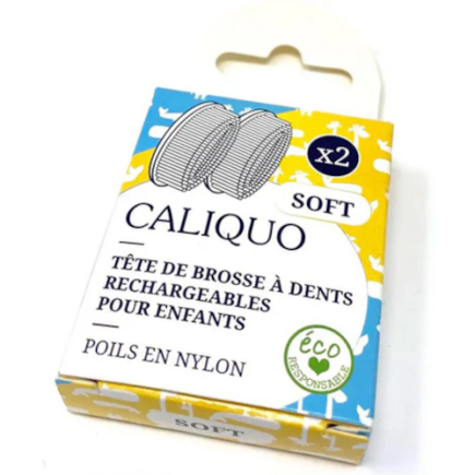 salle d'ô - Lot de 2 recharges pour brosse à dents pour enfants