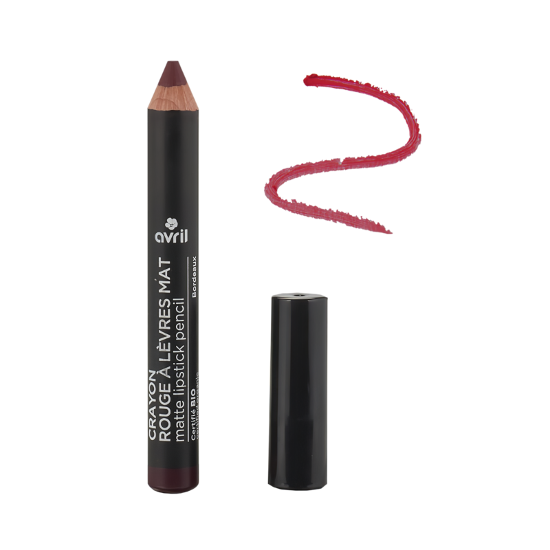 Matte red lip pencil - Bordeaux