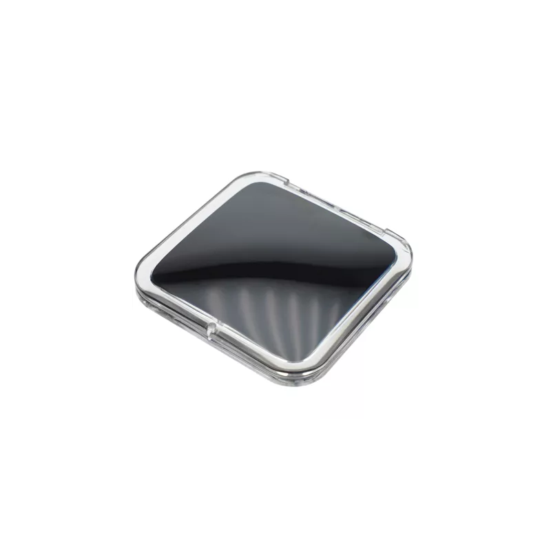 8.5cm square mirror - x1 and x15 - Black version