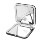 8.5cm square mirror - x1 and x15 - Silver version 8.5cm square mirror - x1 and x15 - Silver version