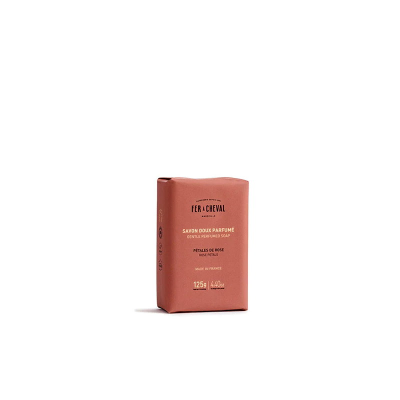 Rosenblütenseife – 125 g – Hufeisen Rosenblütenseife – 125 g – Hufeisen