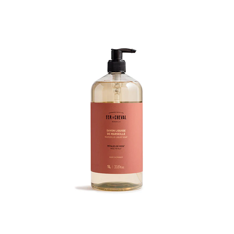 Jabón líquido de Marsella - Pétalos de rosa - 1L Jabón líquido de Marsella - Pétalos de rosa - 1L