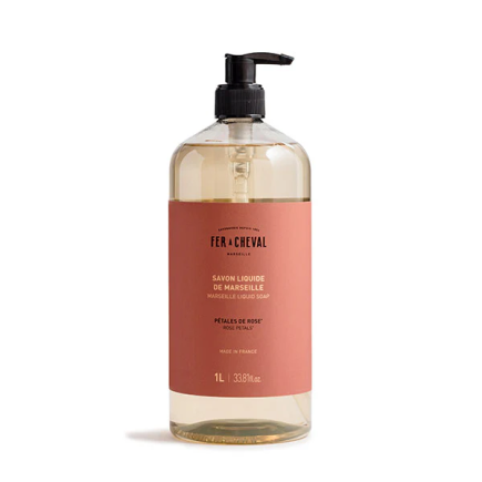 salle d'ô - Savon liquide de Marseille - Pétales de rose- 1L