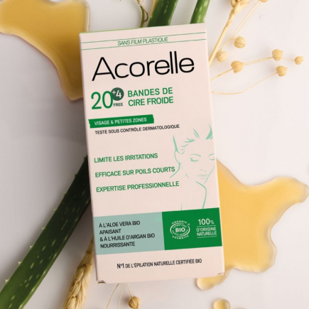 salle d'ô - Bandes de cire froide visage x20+4 offertes