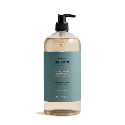 salle d'ô - Savon liquide de Marseille - Embruns et cédrat - 1L