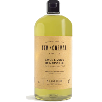 salle d'ô - Savon liquide de marseille 1L - Olive - Fer à cheval